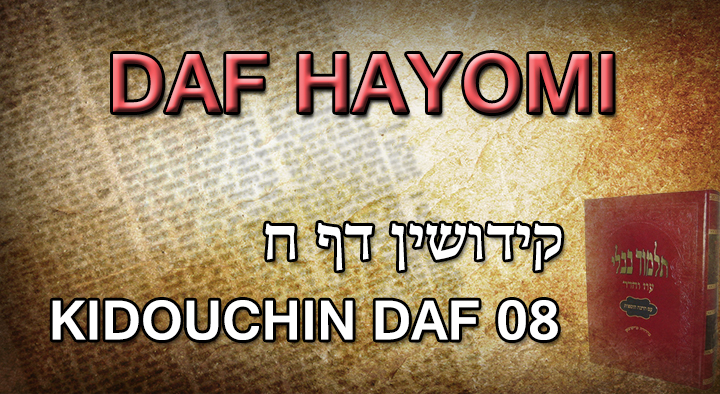 daf hayomi kidouchin 08